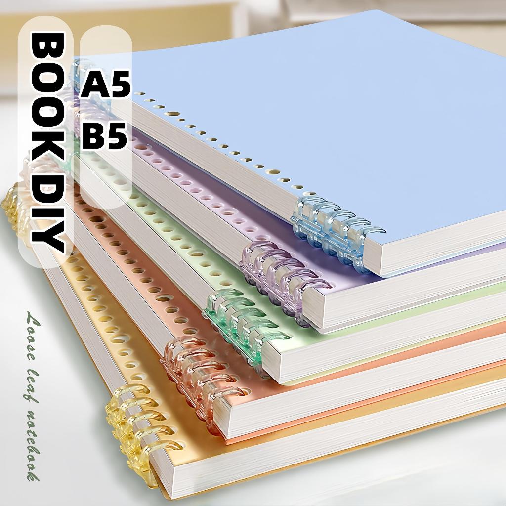 Refill Kertas Loose Leaf core Leaf ring Leaf sampul A5 B5 buku DIY