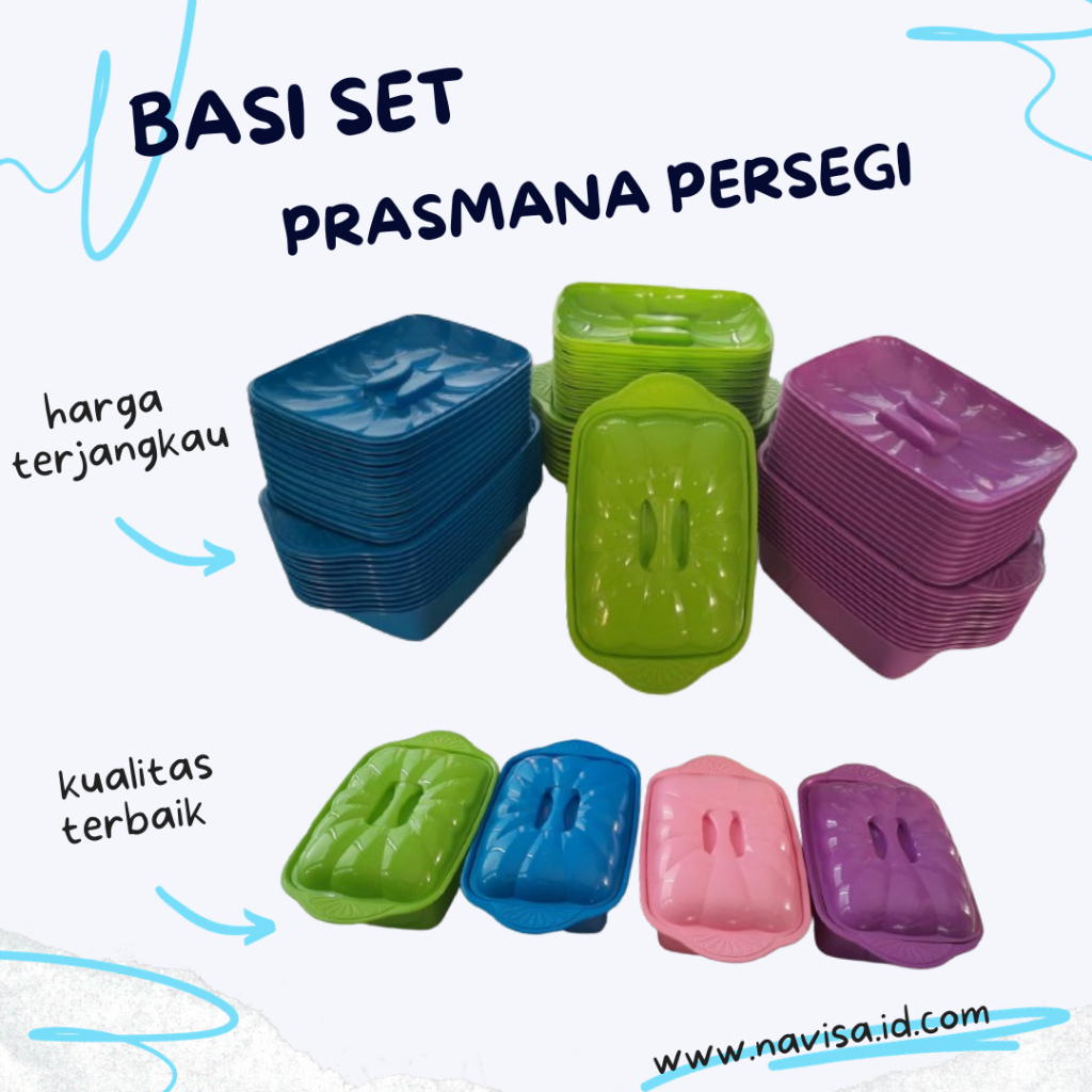 Prasmanan / Basi prasmanan set plastik kotak / wadah sayur / vicenza set prasmanan