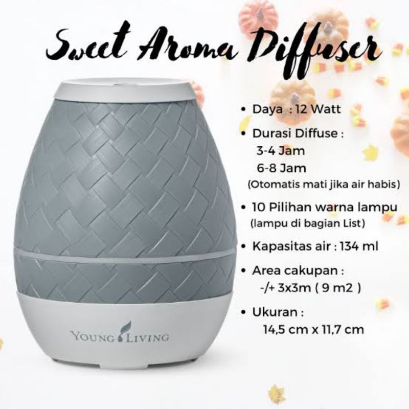 DIFFUSER SWEET AROMA YOUNG LIVING YL AROMATERAPI MINYAK ATSIRI ESSENTIAL OIL