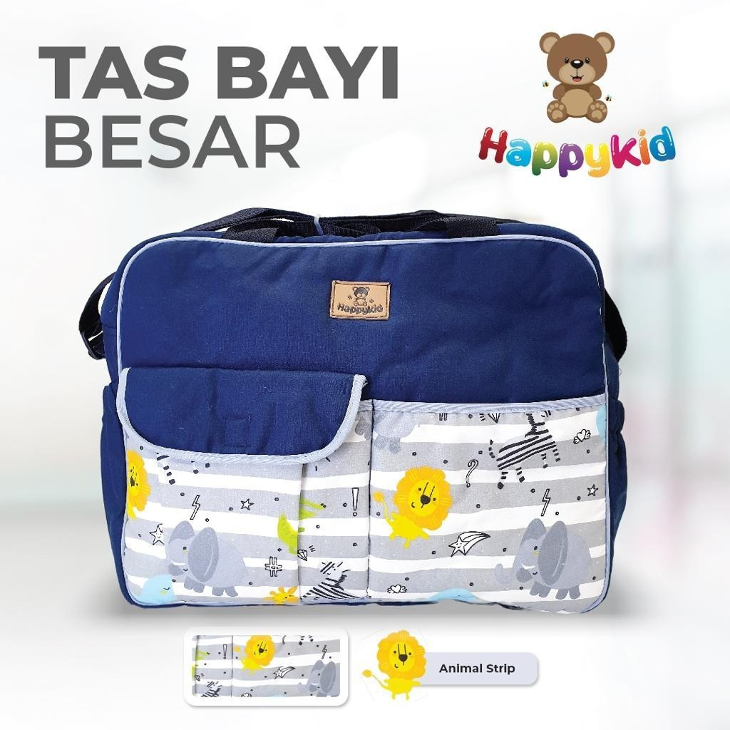 TERBARU Makassar - Happykid Tas Bayi Besar Double Saku / Tas Perlengkapan Bayi / Baby Diaper Bag