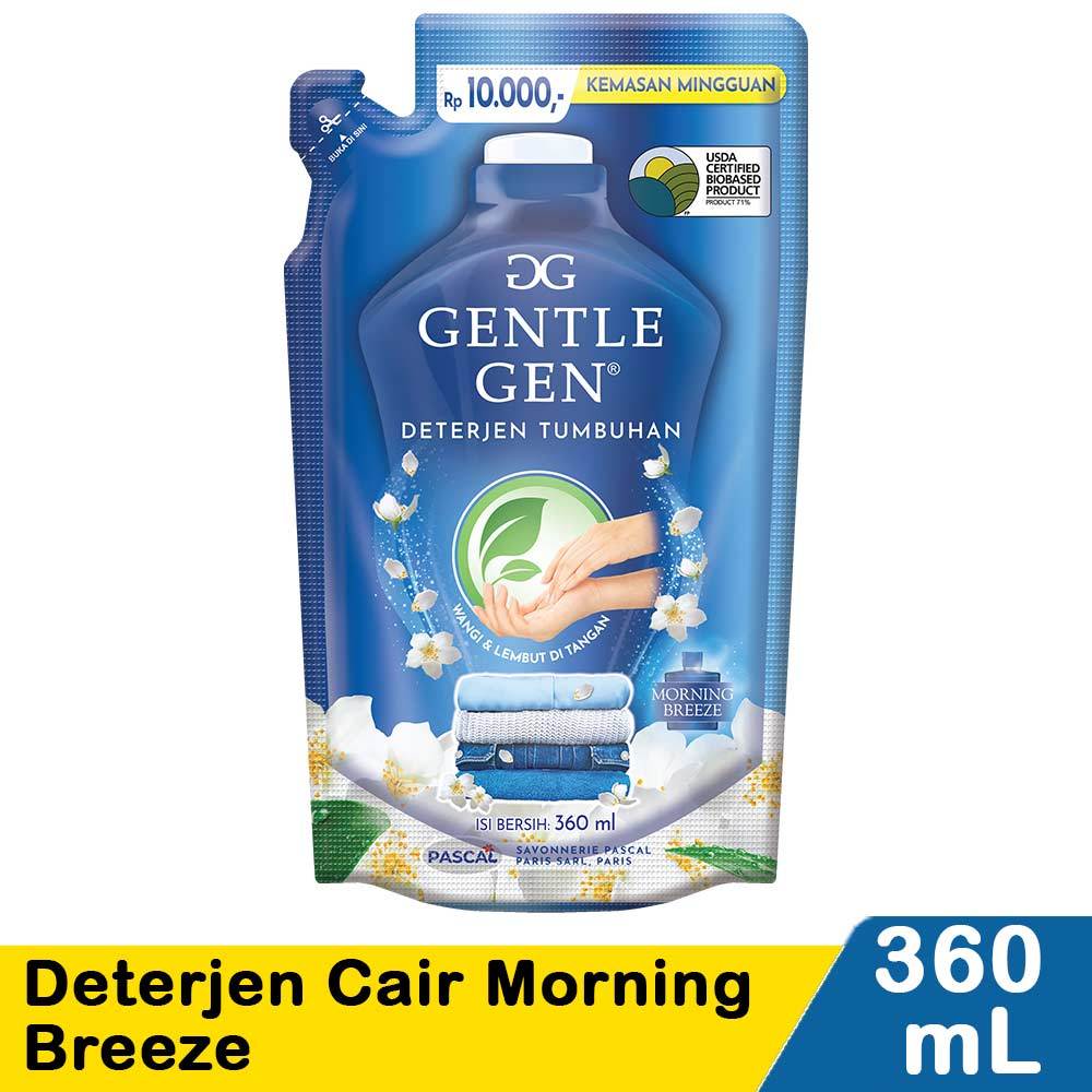 Gentle Gen Detergent Cair Detergent Tumbuhan Pouch 360ml