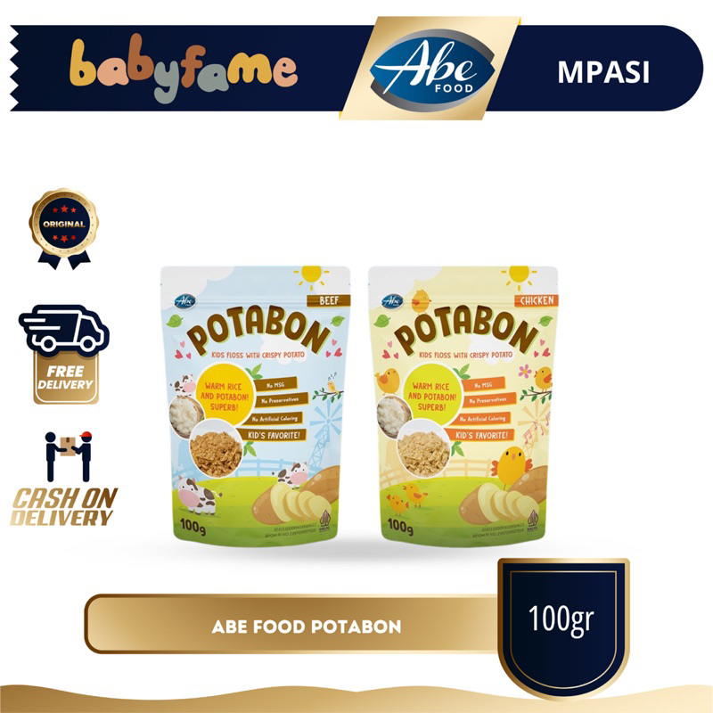 

ABE FOOD POTABON | 100GR | ABON MPASI ANAK