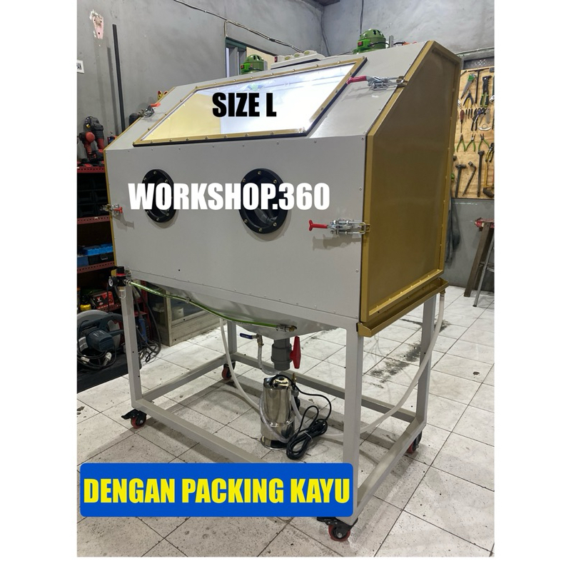 MESIN VAPOURBLASTING CABINET , VAPOUR BLASTING (Size L Dengan Packing Kayu)