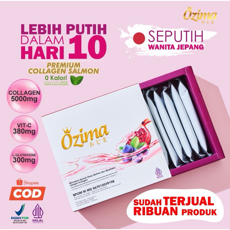 1212 SALE Ozima Gluta Collagen ikan salmon memutihkan kulit merata