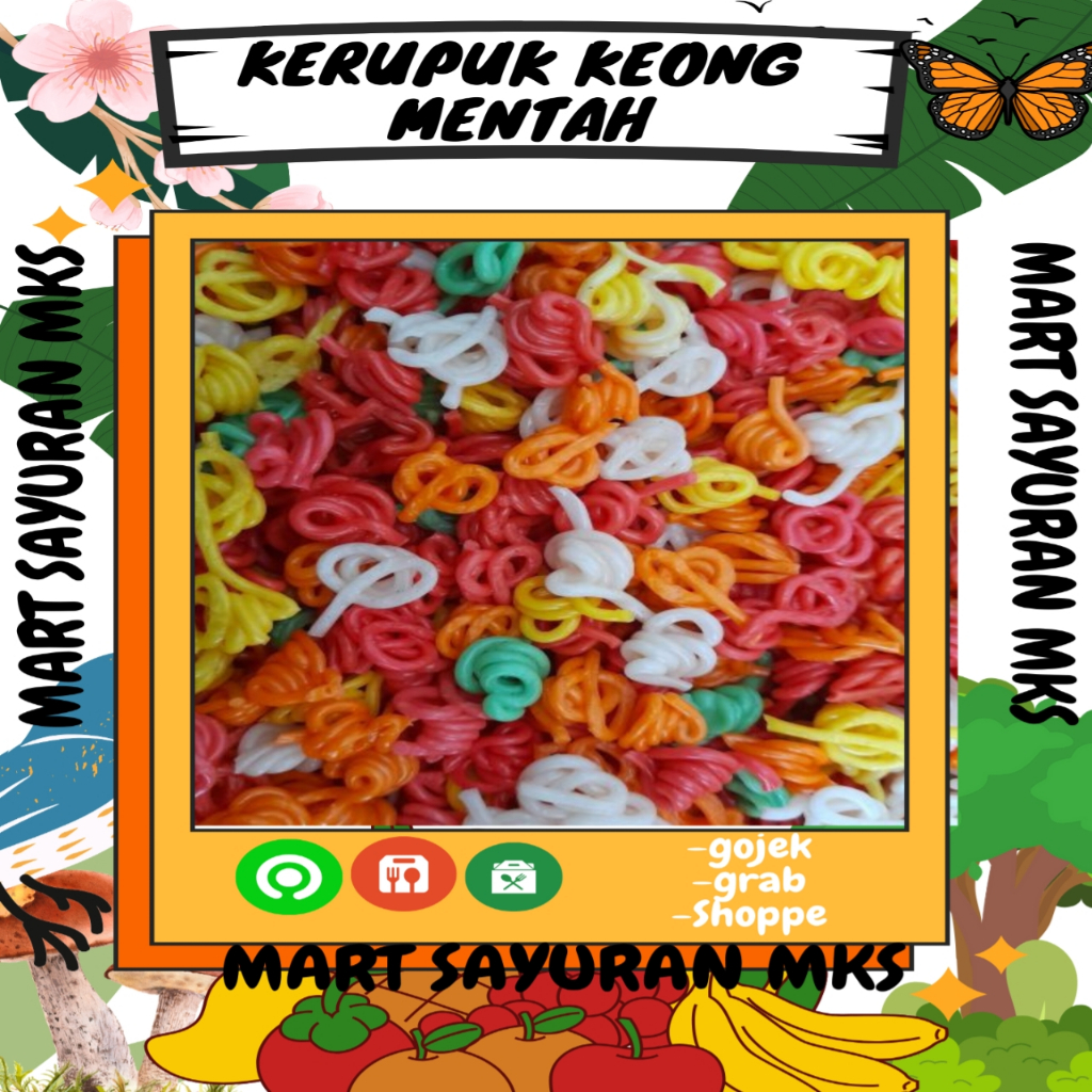 

Kerupuk Keong Mentah