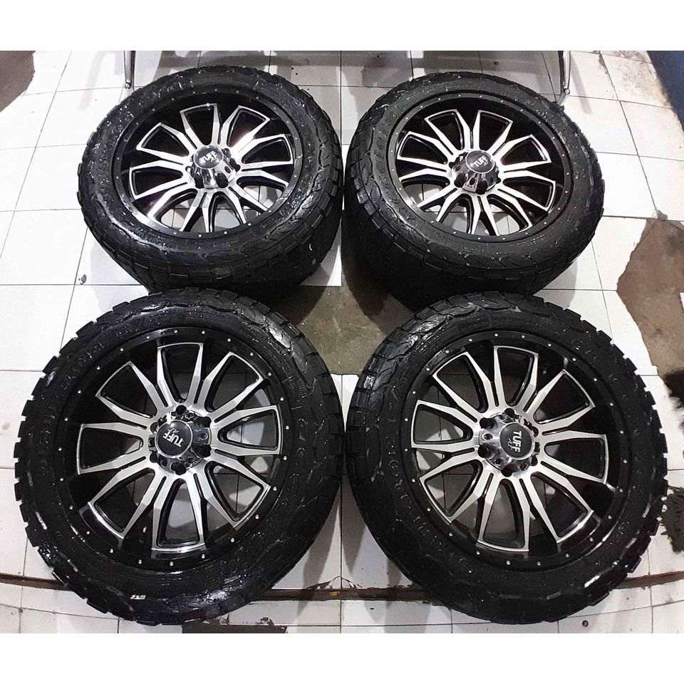 VELG MOBIL SECOND TUFF RING 20 LEBAR 9 PCD 6X19 (PAJERO/FORTUNER )+ BAN OMICRON C/T 275 55 R20