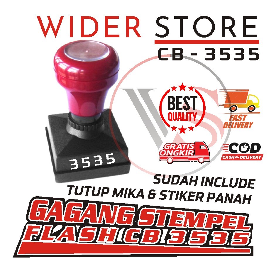 

gagang stempel flash kotak cb3535