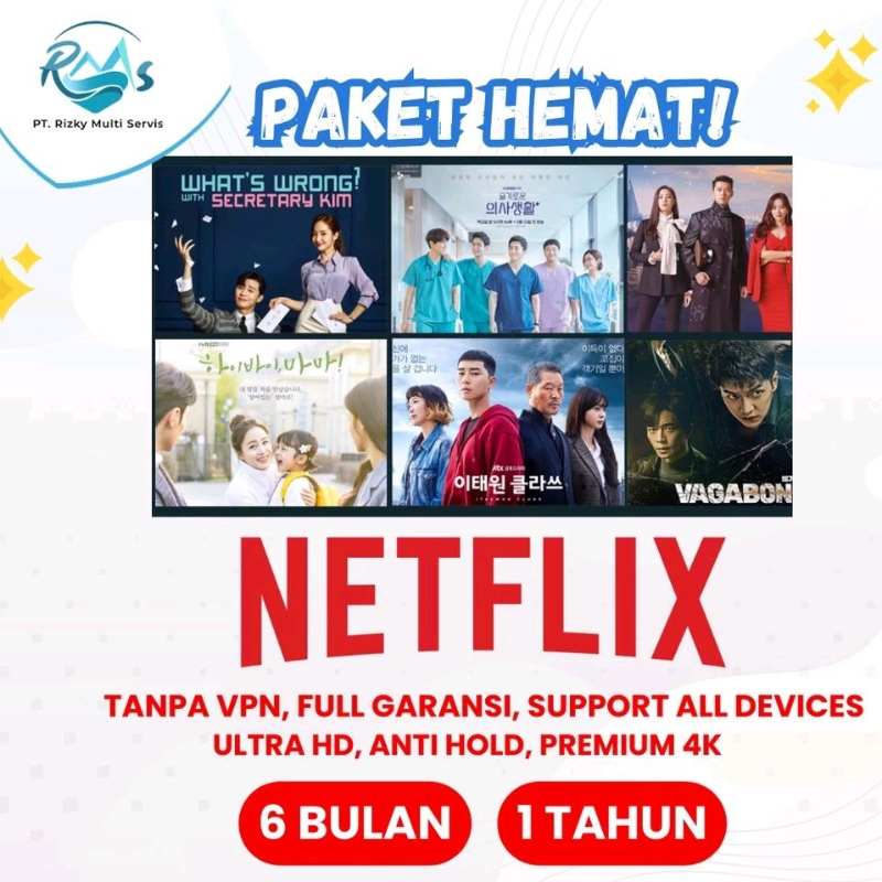 NETFLIX MURAH PAKET BULANAN DAN TAHUNAN BERGARANSI