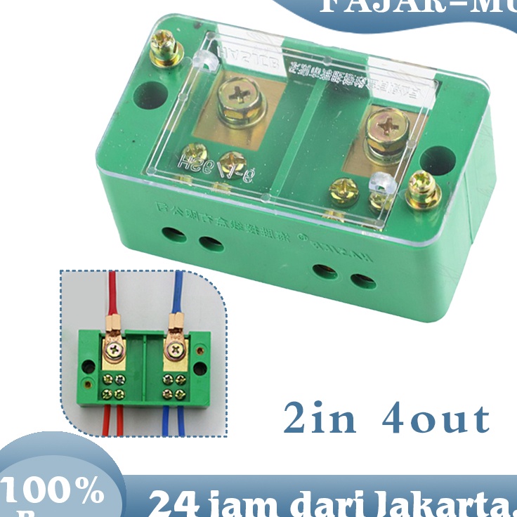 vT Terminal Konektor Kabel Listrik Terminal Junction Box 2 In 48 Distribusi Baris Kawat Tinggi Wire 