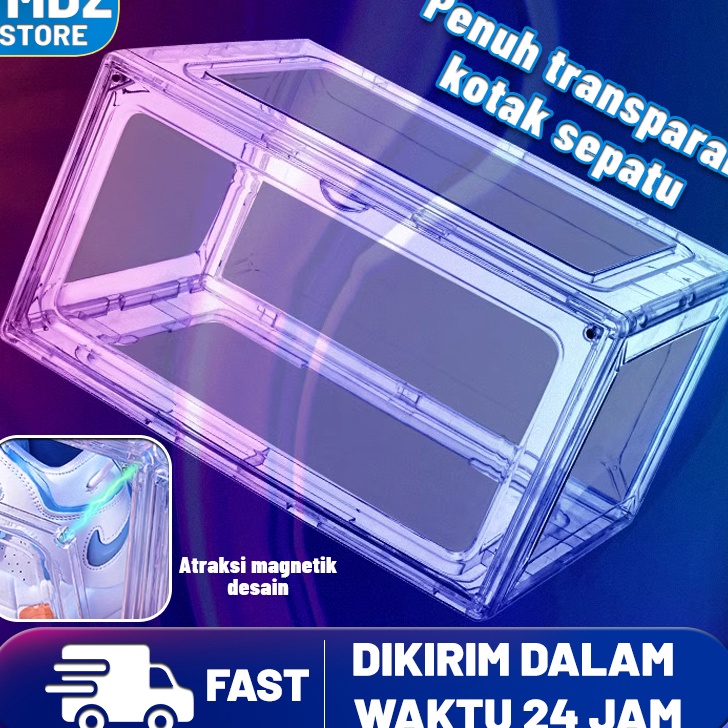 Best TMDZKotak Sepatu Premium Ukuran BesarKotak Rak Sepatu Full Akrilik TransparanAcrylic Shoe Box D