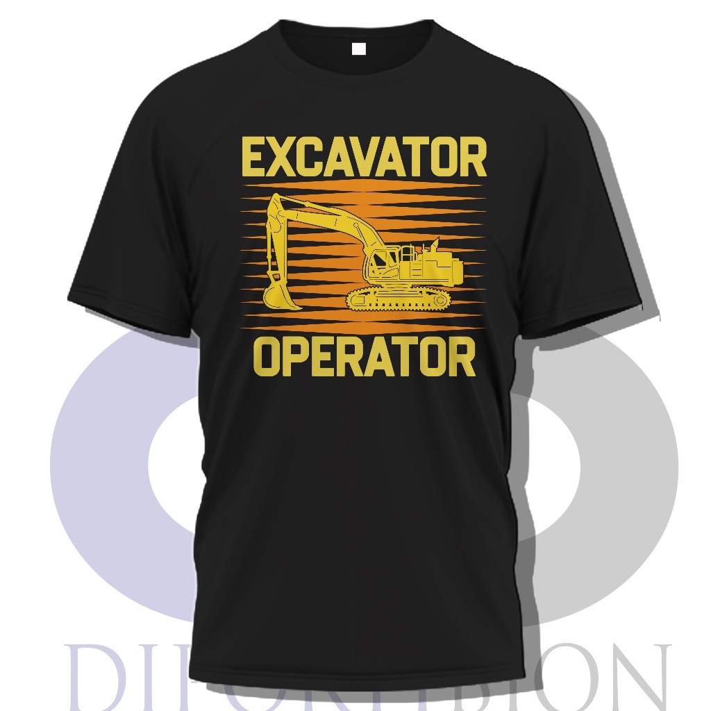 Excavator Operator Kaos Lengan Pendek / Short T Shirt Operator Excavator