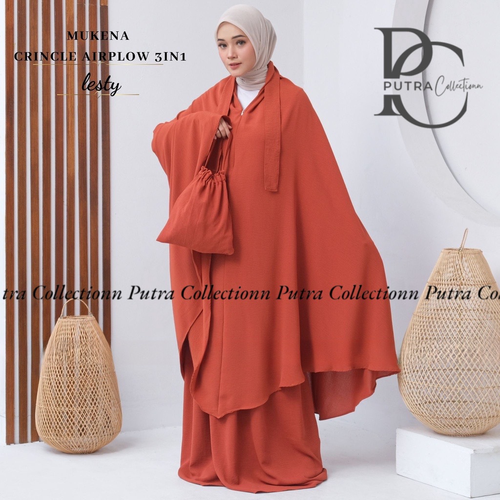 MUKENA DEWASA CRINCLE AIRPLOW 3IN1
