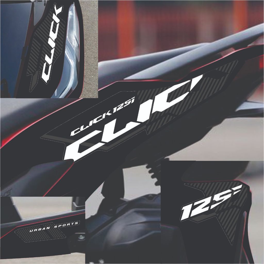 striping click 125i vario gen 1 body hitam
