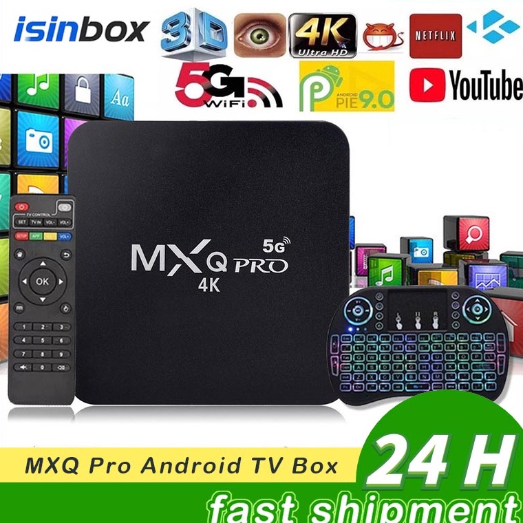ISINBOX 4K Android 11 TV Box MXQ ProMX3 TV BOX 8GB RAM128GB ROM Tv Box 24G5G Wifi Smart Tv Box Unloc