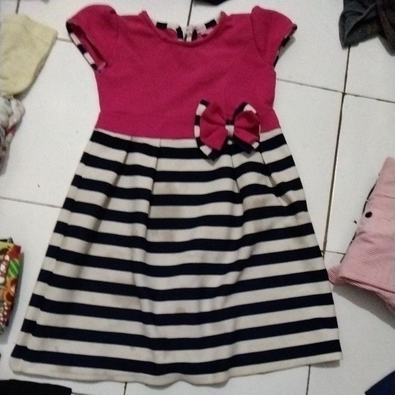 Preloved dress 3 4 tahun