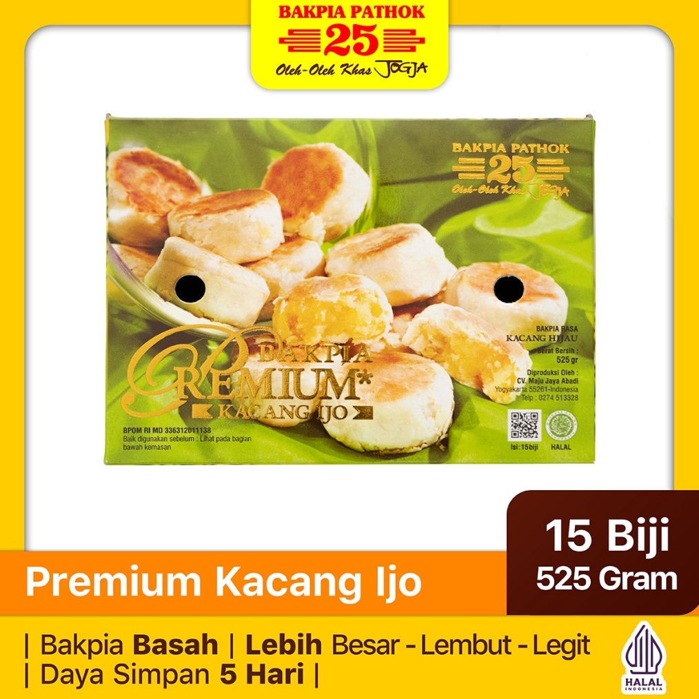 

1212 FLASH SALE Bakpia Pathok 25 Premium Kacang Hijau OlehOleh Khas Jogja buruan