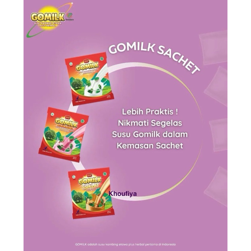 

Gomilk Sachet - Ecer Susu Kambing Plus Herbal Ekonomis Berkhasiat