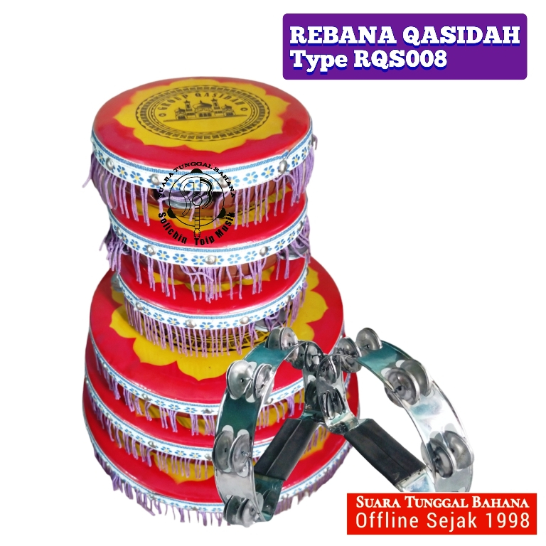 (RQS008) Rebana Qosidah Lasqi 1 Set Berkualitas dan Bergaransi | Solichin Toip