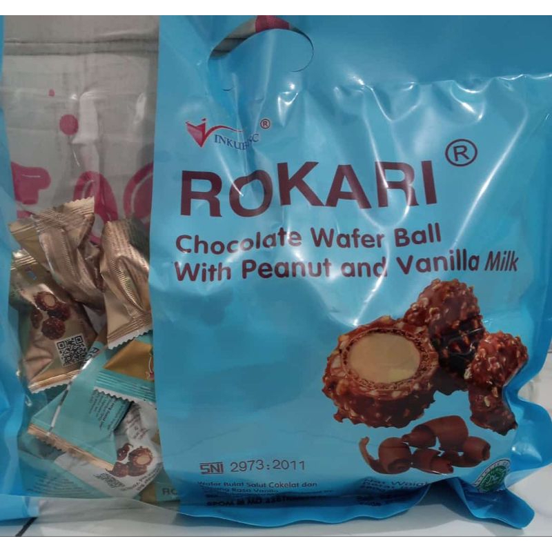 

coklat Rokari premium 280gr/coklat isi kacang dan susu