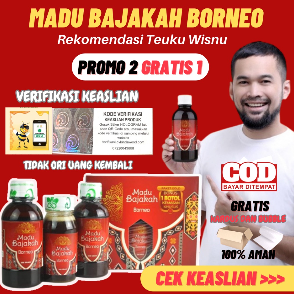 

Terlaris Today Madu Bajakah Borneo Teuku Wisnu Ampuh Atasi Benjolan Kelenjar Kanker Miom Tumor Kista Liver Lambung Stroke dan Penyakit Kronis Isi 25 Gram