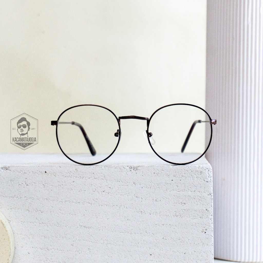 Kacamata Frame Bulat Kekinian - BAHWASI 02