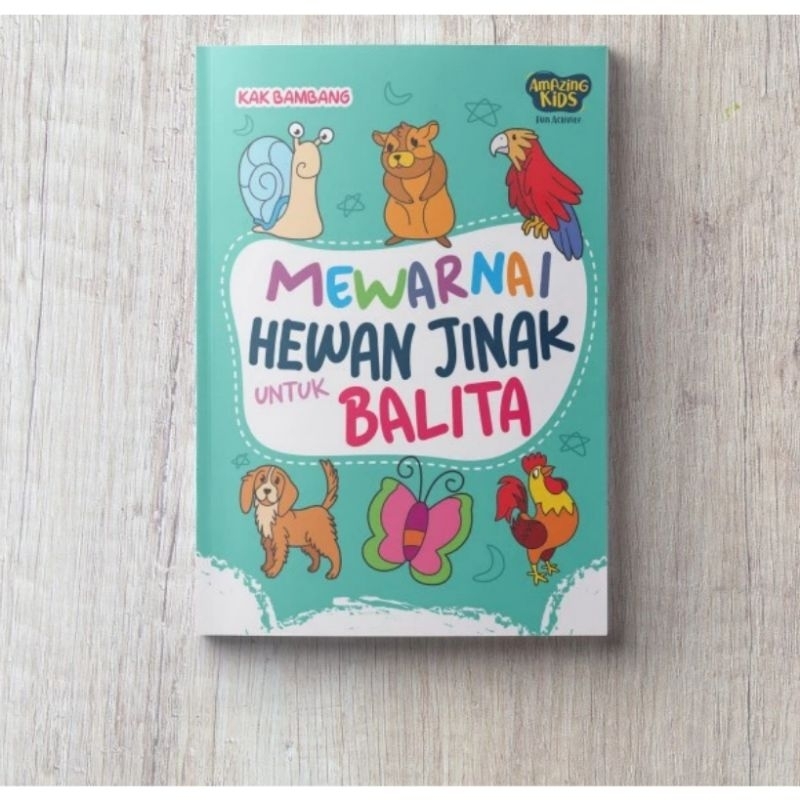 

Buku Mewarnai - Coloring Book Mewarnai Hewan Jinak untuk Balita