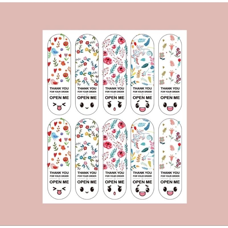 

STICKER OPEN ME ISI 10 STICKER