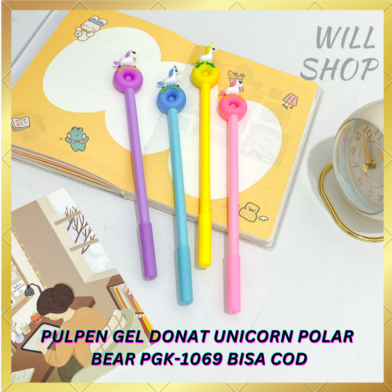 

TERBARU PULPEN PEN GEL DONAT UNICORN POLAR BEAR PGK-1069 LUCU / BOLPEN PENA TINTA HITAM ALAT TULIS UNIK VARIAN TERBARU DAN TERMURAH BISA COD