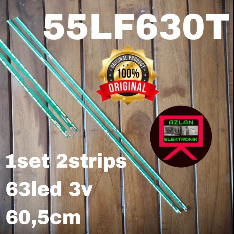 BACKLIGHT LED TV LG 55" 55LF630T 55LF BL LAMPU TV 63led