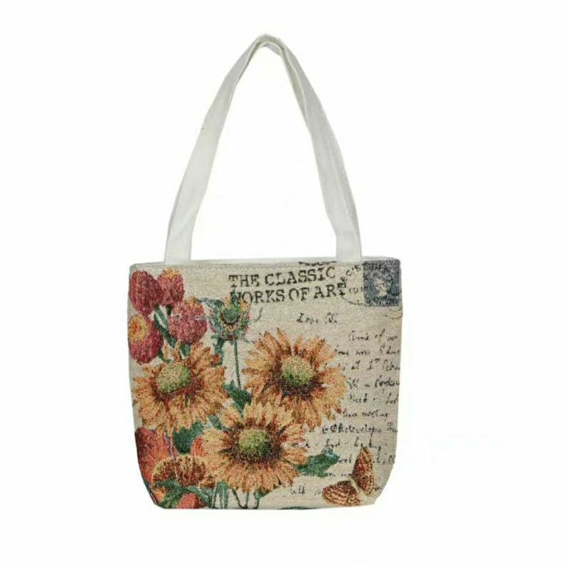Ekstra Small Resleting Tote Bag Canvas Wanita / Tas Pantai Kanvas / Canvas Bag Import / Tas Sekolah 