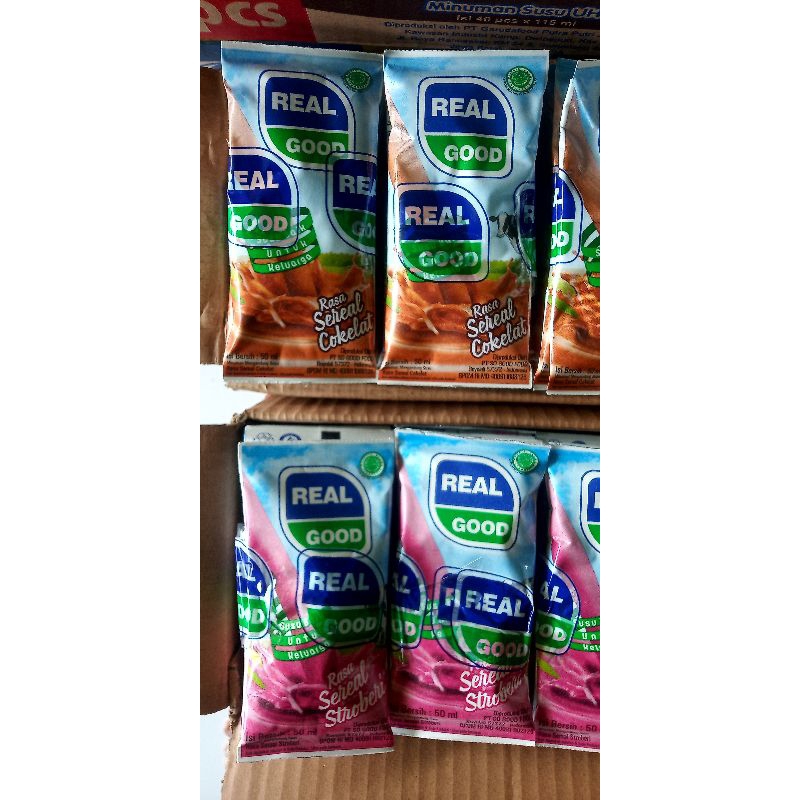 

Real Good isi 10 pcs @50ml (packing kardus)