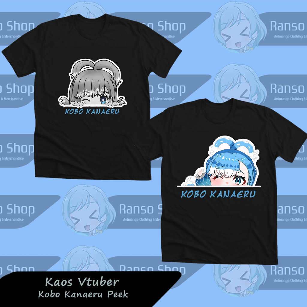 Ranso Kaos Kobo Kanaeru Vtuber / Baju Kobo Hololive / T-shirt Kobo Kanaeru Distro Anime Vtuber Manga