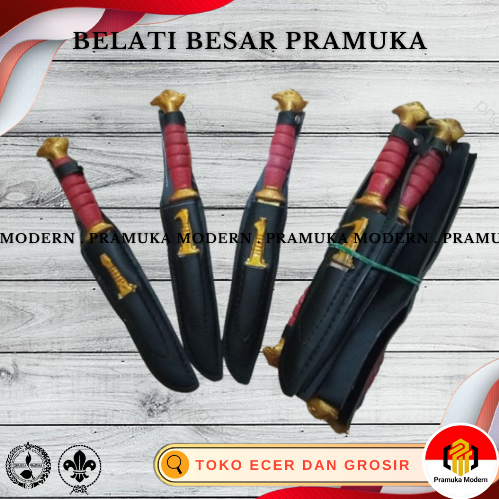 Pisau pramuka besar / belati pramuka besar perbiji