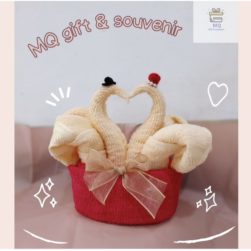 souvenir handuk wedding, souvenir phangteh , souvenir angsa, souvenir handuk wedding