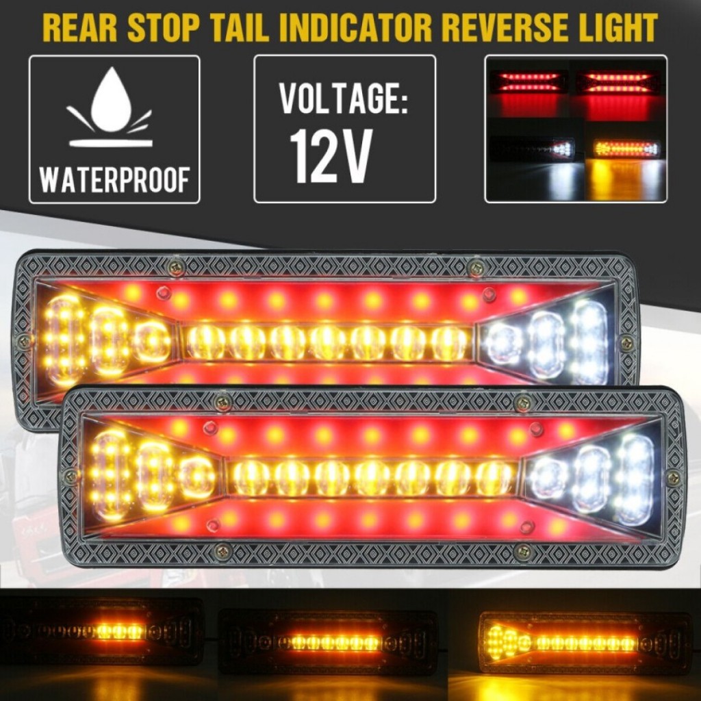 lampu stop belakang truk pickup carry l300 grandmax 12 volt running 30cm universal