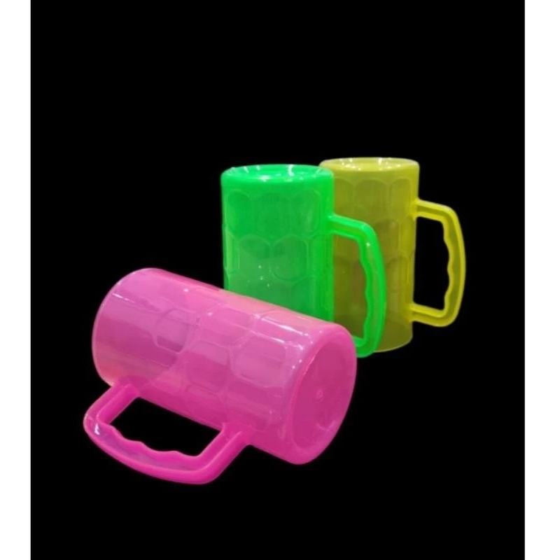 Gelas Kopyor Plastik/Gelas Soda Besar Gagang