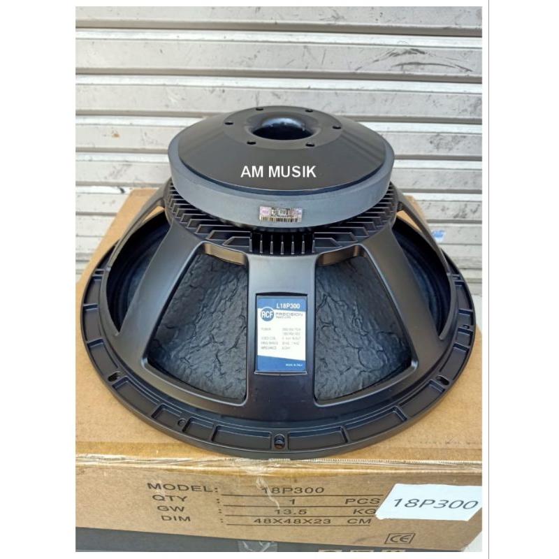 SPEAKER COMPONENT RCF LF18P300 SPEAKER SUBWOOFER 18 INCH DAUN COATING KELIT JERUK 18P300