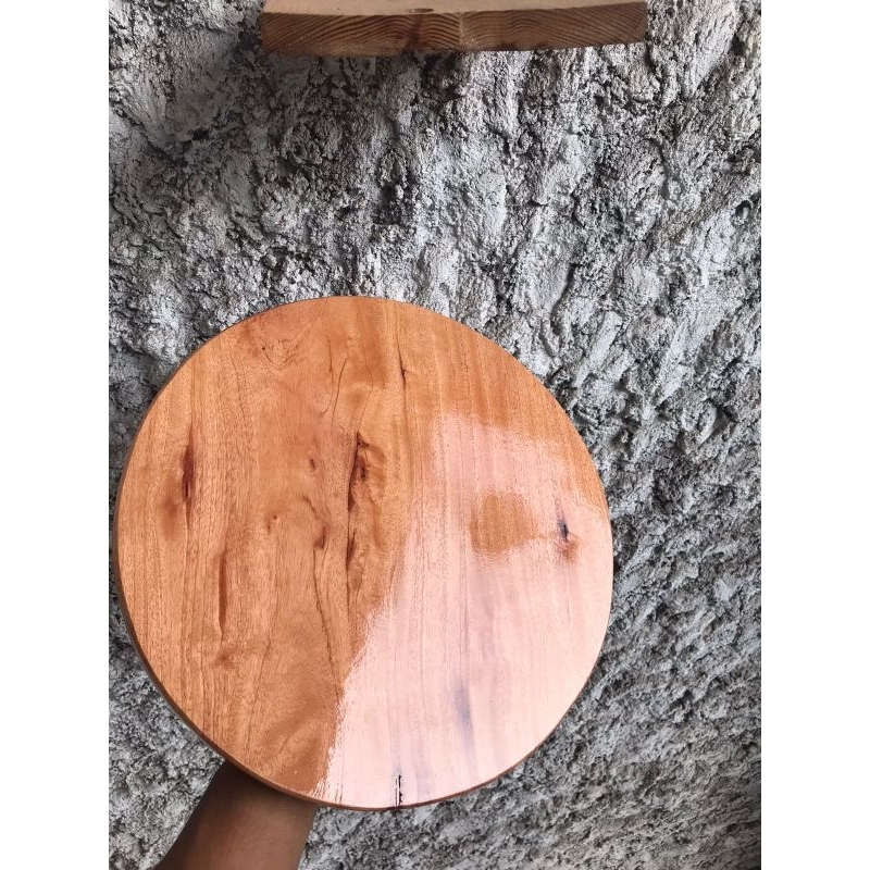 tatakan kayu kursi tong diameter 40cm