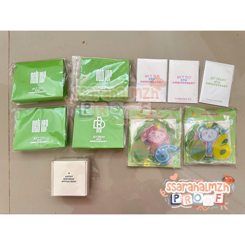 SALE SEALED NCT 127 DREAM 6th anniversary md ar voice stand photocard lucky card necklace set jaehyu