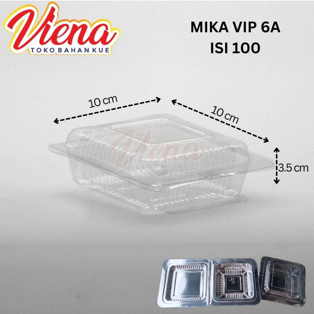 Mika VIP VX - 6A Isi 100 / Mika Kotak Plastik / Mika Bening