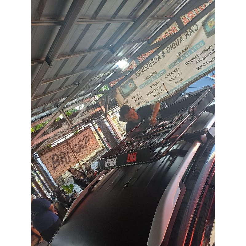 Roof rack bagasi atas mobil jepit roof rail