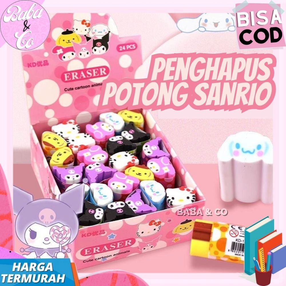 

PENGHAPUS SANRIO POTONG PENGHAPUS KARET CINNAMORROL MELODY KUROMI COD PENGHAPUS UKIR SANRIO ERSER SANRIO SUPER CUTE
