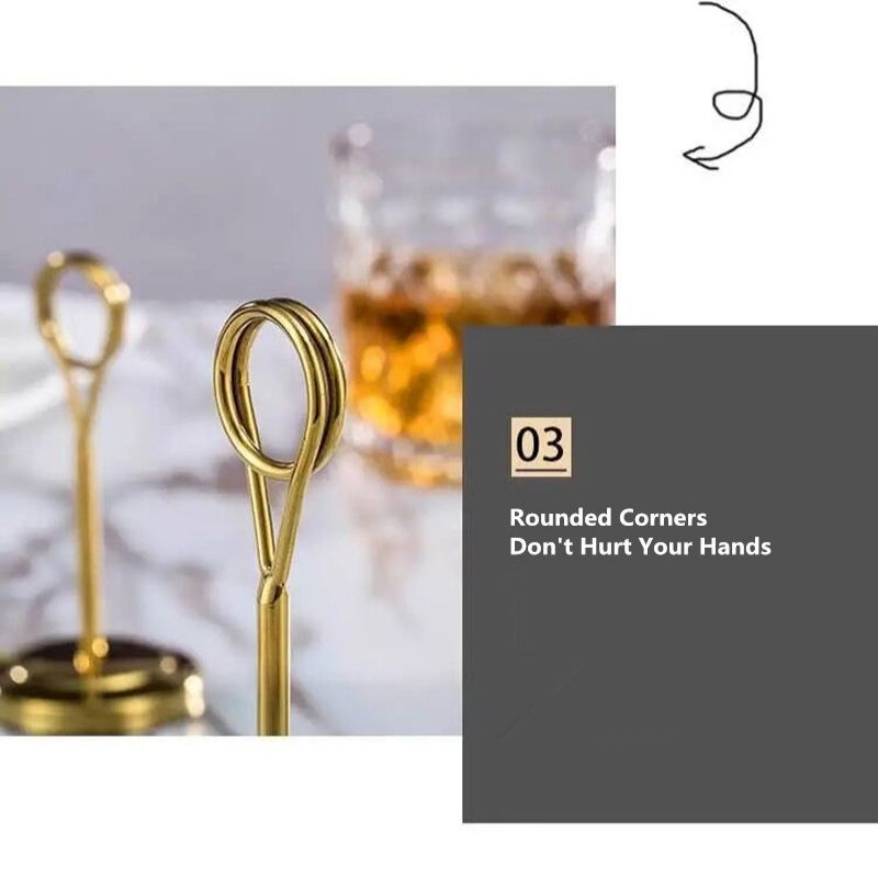 

YEN Stainless Tiang Nomor Meja/Table Number Stand Tatakan Holder /Foto Tag
