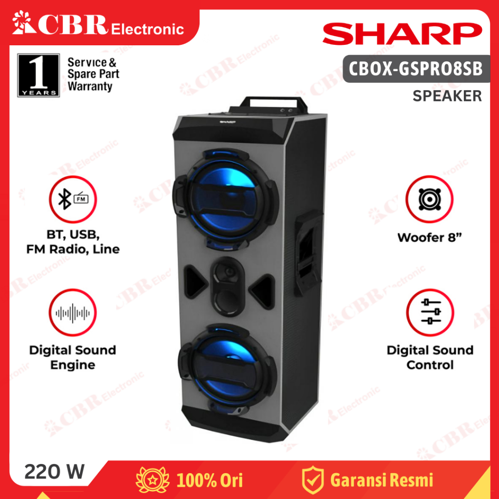 Speaker SHARP CBOX-GSPRO8SB