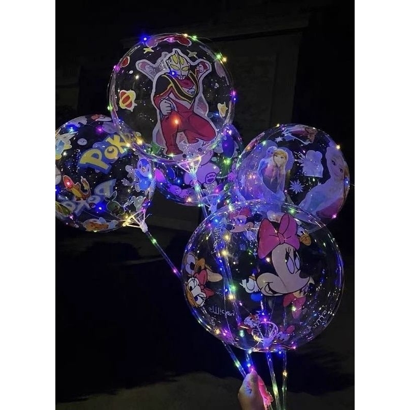 PT TOYS - Balon Lampu Karakter / Balon Stik Lampu Karakter