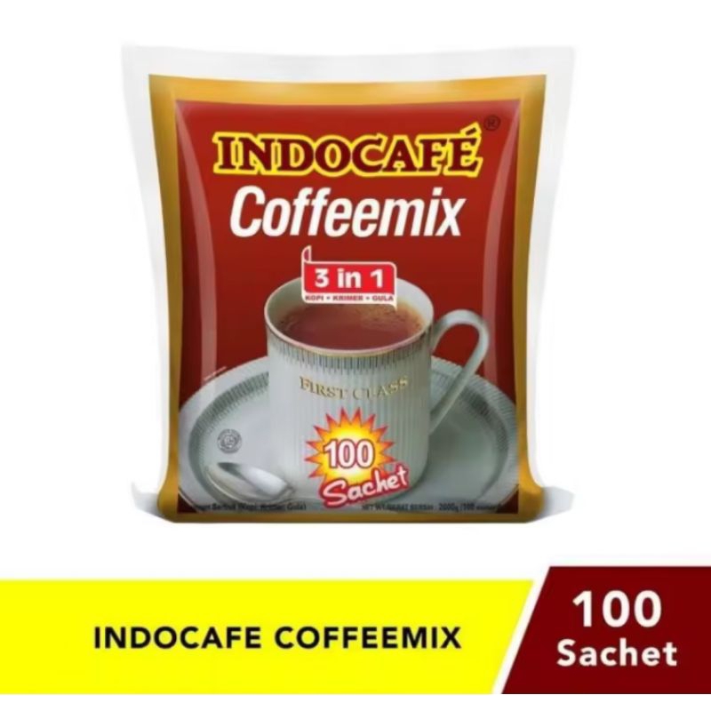 

INDOCAFE COFFEEMIX 3 IN 1 ISI 100 SACHET PACKING AMAN POLYMAILER