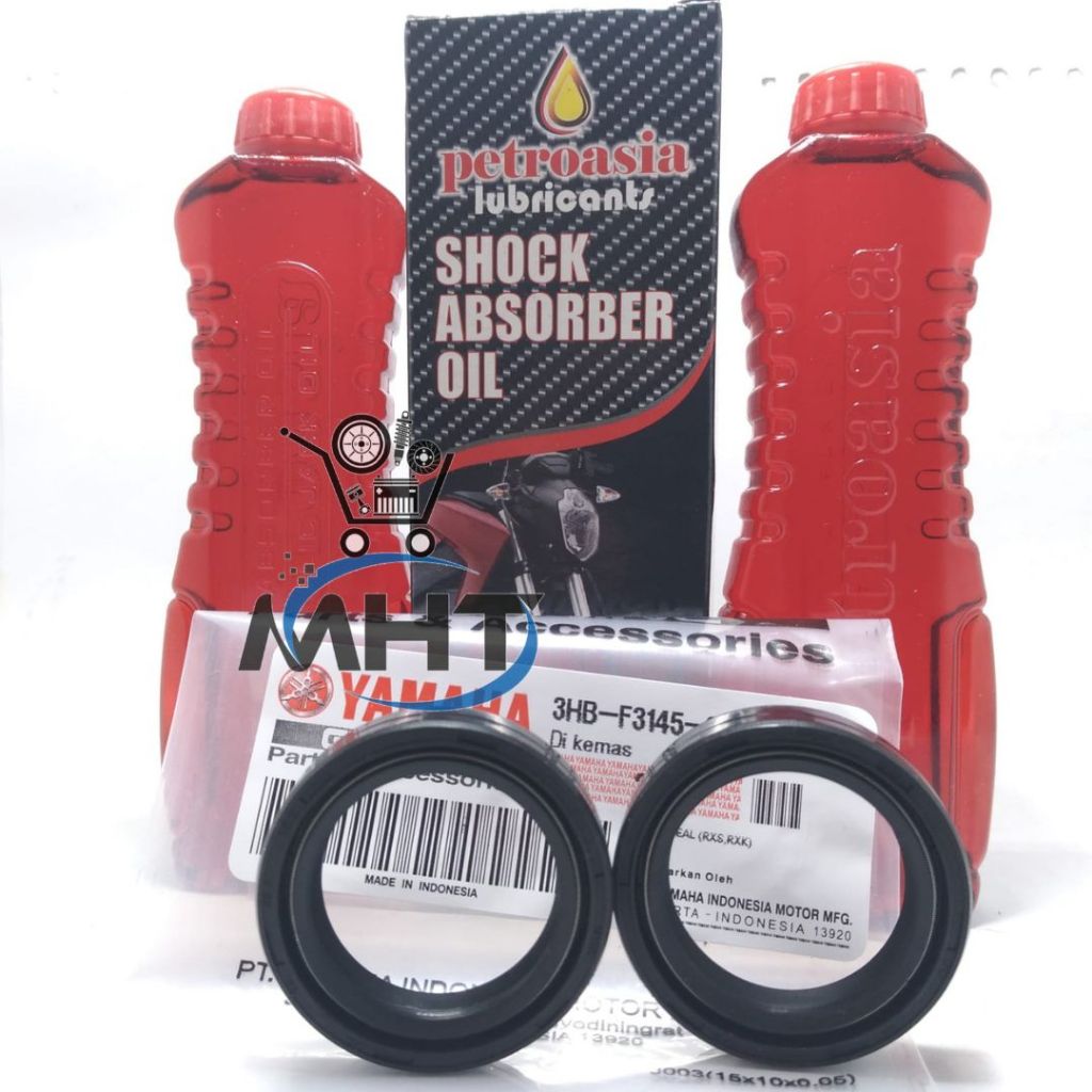 PAKET MINYAK OLI SHOCK + SEAL SHOCK SIL SOK RX KING 3KA 3HB Seal Shock Sil Sok Yamaha 3KA Seal Shock