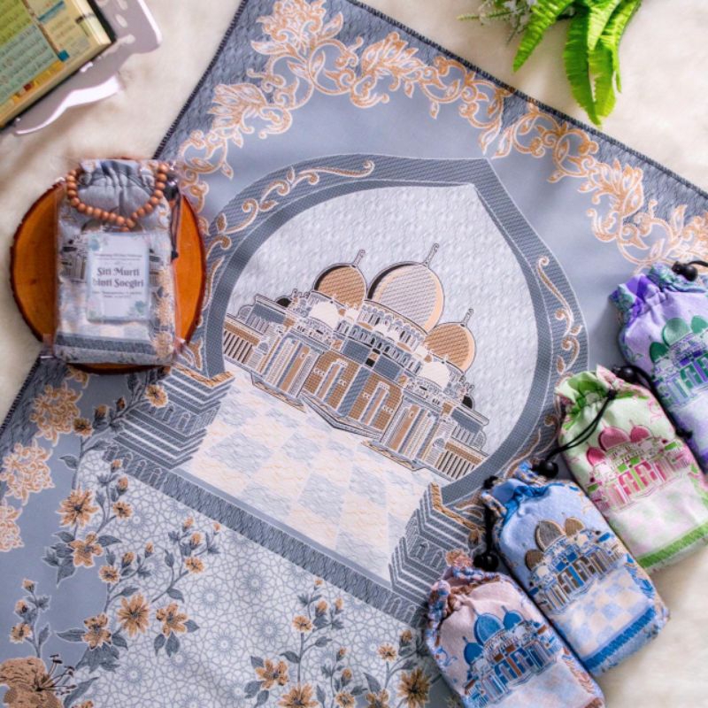 Sajadah Travel Motif Abu Dhabi.