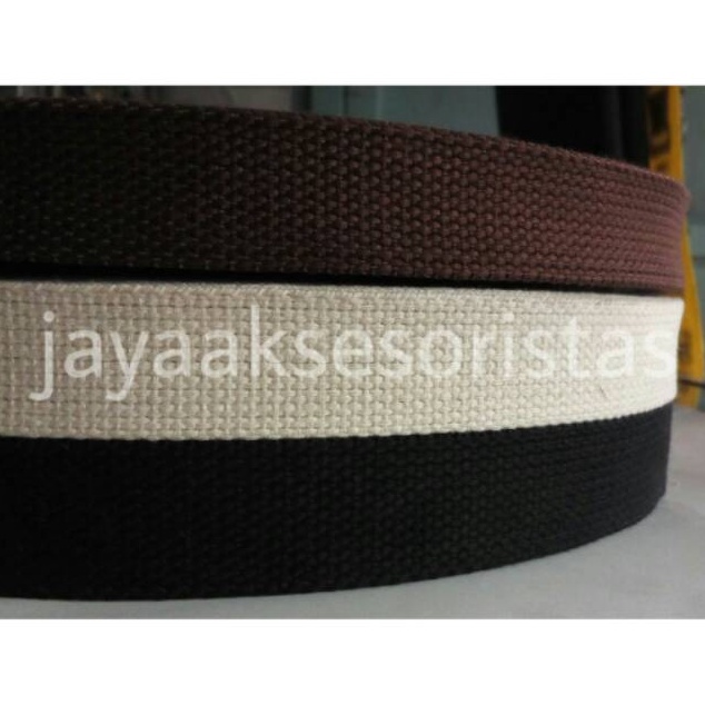 MALL Tali webbing tas katun 25 cm