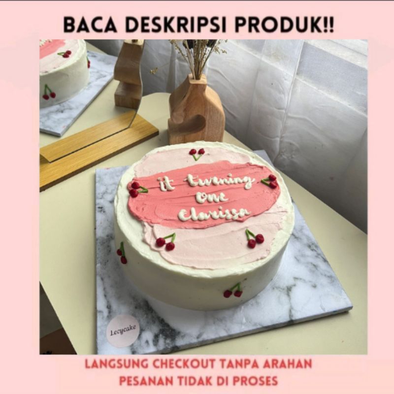 

[BISA H-1] Whole Cake/Kue Ulang Tahun 16cm & 20cm